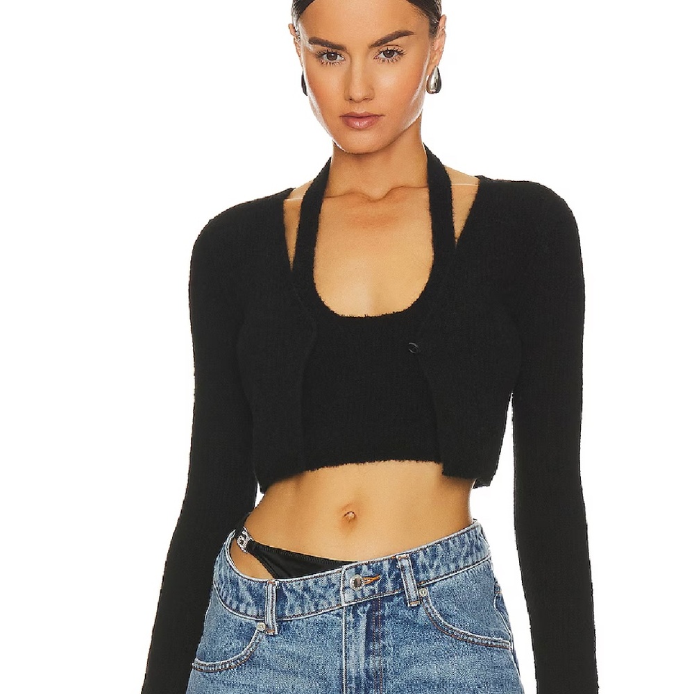 Twinset Long Sleeve Halter Cardigan